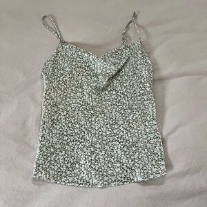 Abercrombie & Fitch Olive Floral Camisole